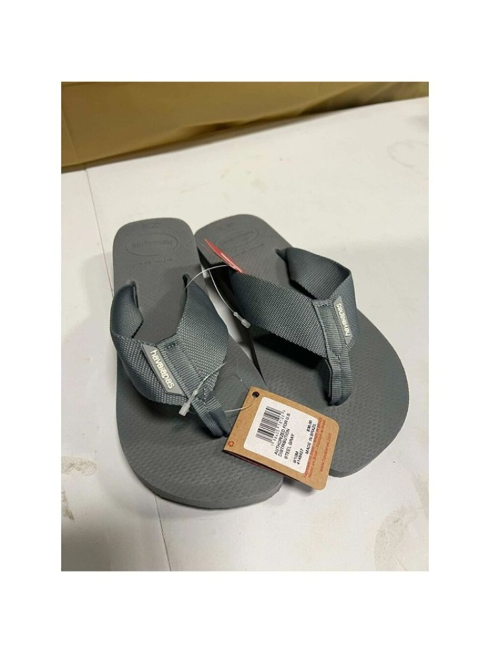 Havaianas Men's Unisex Urban Basic Flip Flops Steel Grey 9